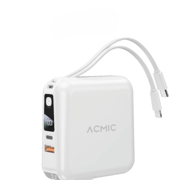 พาวเวอร์แบงค์มีสายในตัว ACMIC W1501 15000mAh ชาร์จเร็ว มี มอก. ประกัน 2 ปี